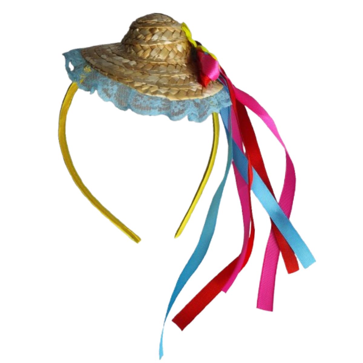 Tiara Mini Chapéu De Palha Festa Junina Quadrilha Caipirinha Acessório Sortido Tiara Mini Chapéu De Palha Festa Junina Quadrilha Caipirinha Acessório Sortido